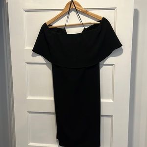 Black off the shoulder dress